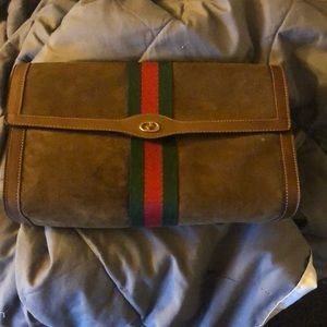 gucci clutch Suede